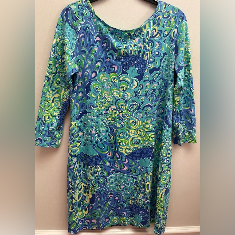 Lilly Pulitzer Lilly’s Lagoon Marlowe Dress, medium, Pima Cotton